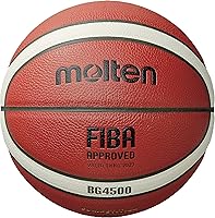 Molten BG4500 FIBA Approved Composite Basketball - Size 7 Indoor Game Ball with Superior Grip & Control
