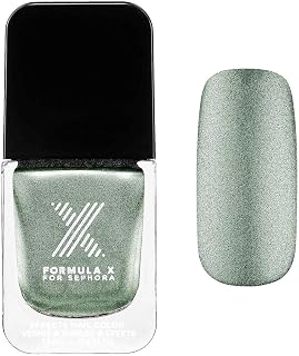 Chromes Nail Polish Formula X for Sephora 0.4 Oz Rocket Fuel - Metallic Graphite Green