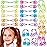 EXPRESSIONS Hairband 24-Piece Rose Twin Bead Ponytail Hair Elastics, Girls Value Pack