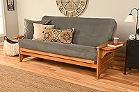 Vista 13 de Kodiak Furniture Futón Phoenix de tamaño completo con acabado de nuez, silla Oregon Trail