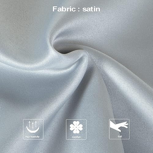 Miniatura 2 de NTBAY - Fundas de almohada de satén con cremallera, súper suaves y lujosas fundas de almohada