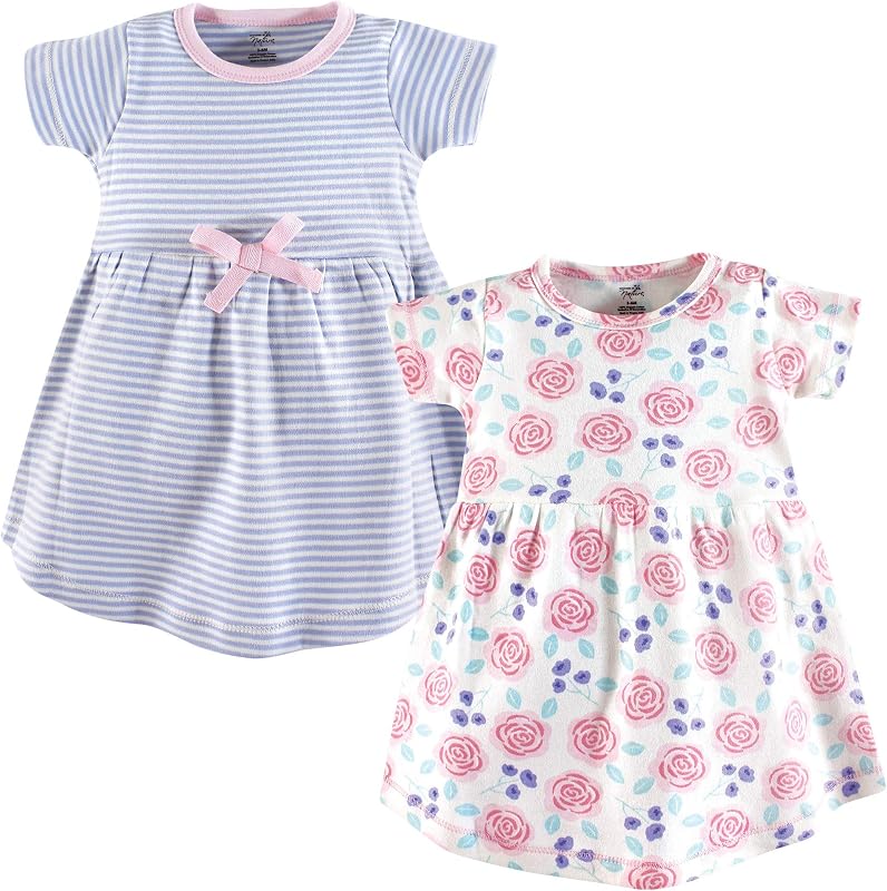 Girls, Toddler, Baby and Womens Organic Cotton Short-Sleeve and Long-Sleeve Dresses