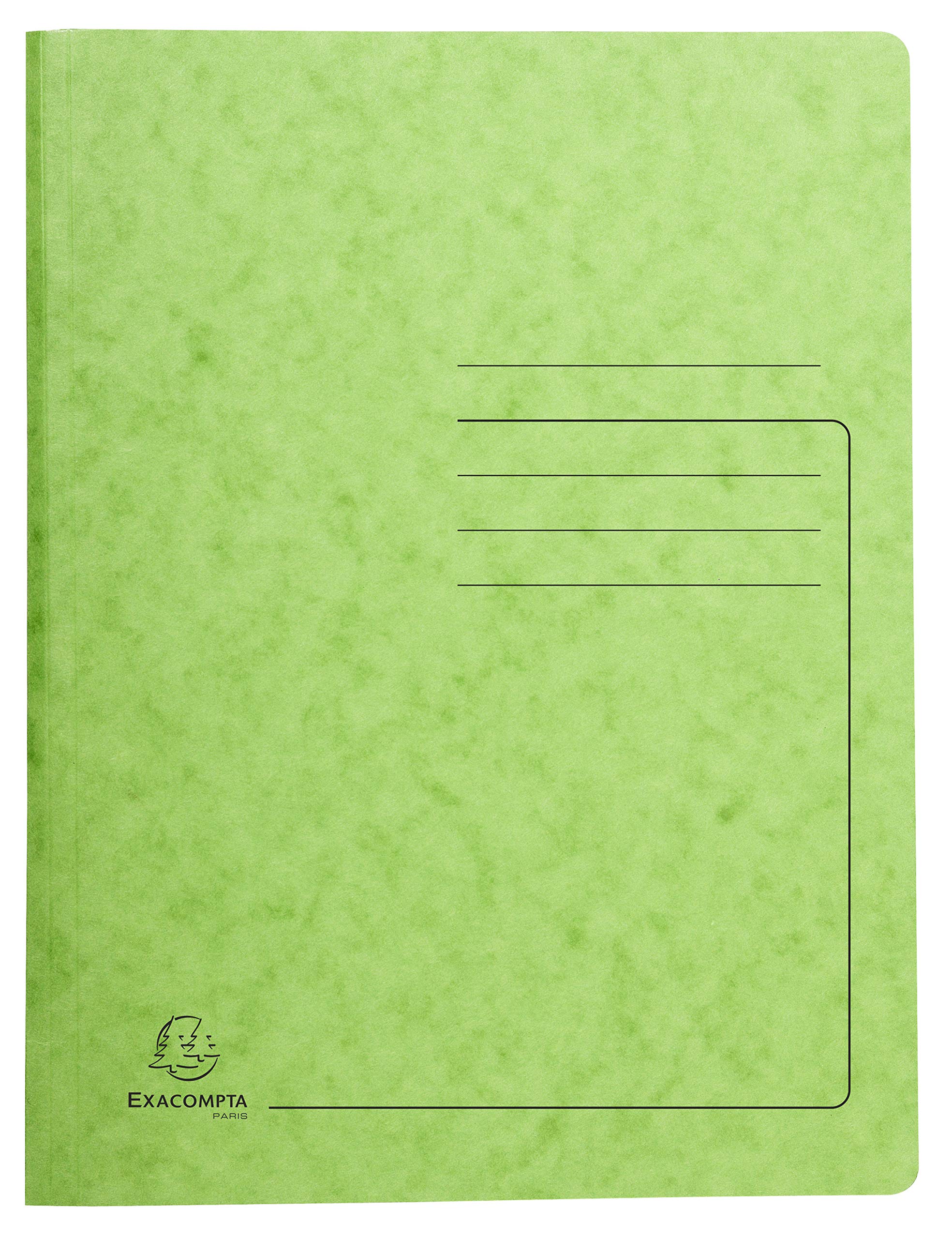 Exacompta, Ref 240233E, Heavyweight Mottled Pressboard Spring Folder, Suitable for A4 Documents, 355gsm Mottled Pressboard