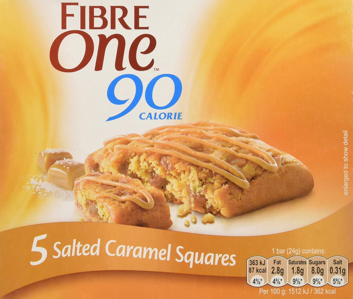 Fibre One Bizcochitos Caramelo Salado, 5 x 24g