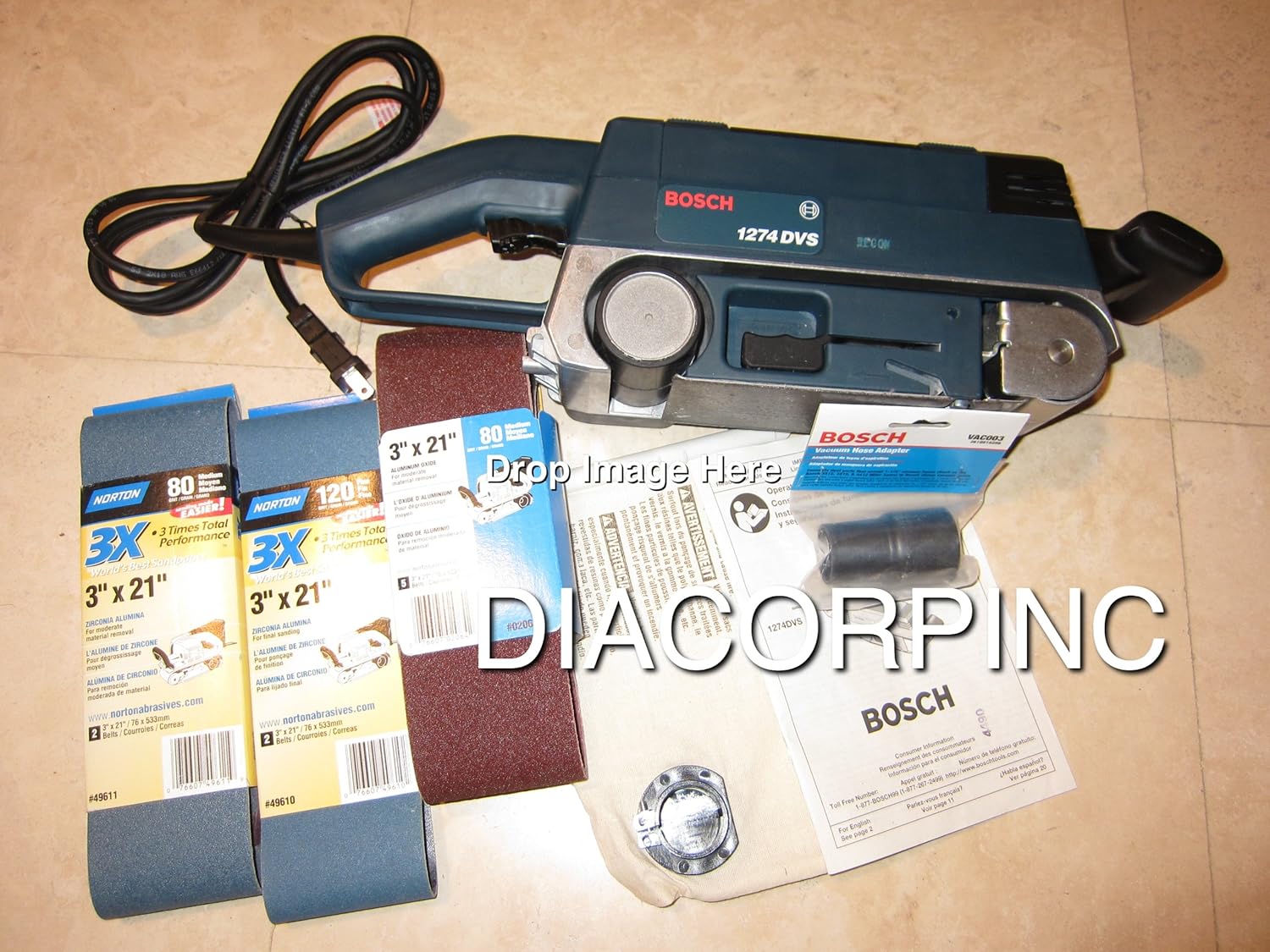 Bosch 1274DVS 6.6 Amp 3Inch by 21Inch Variable Speed InLine Belt