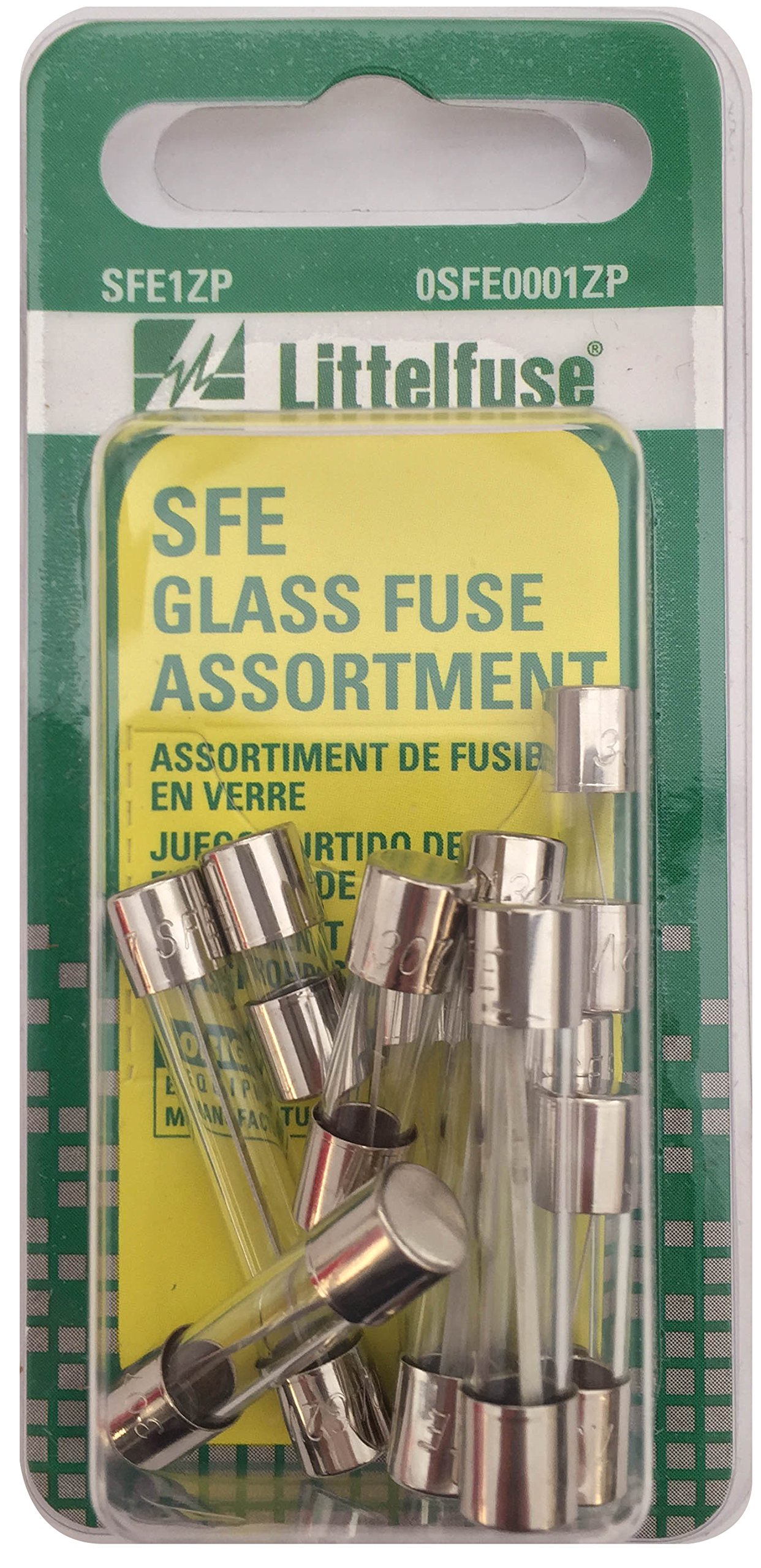 Fusibles SFE Littelfuse 0SFE0001ZP para reparar la corriente del coche en ruta