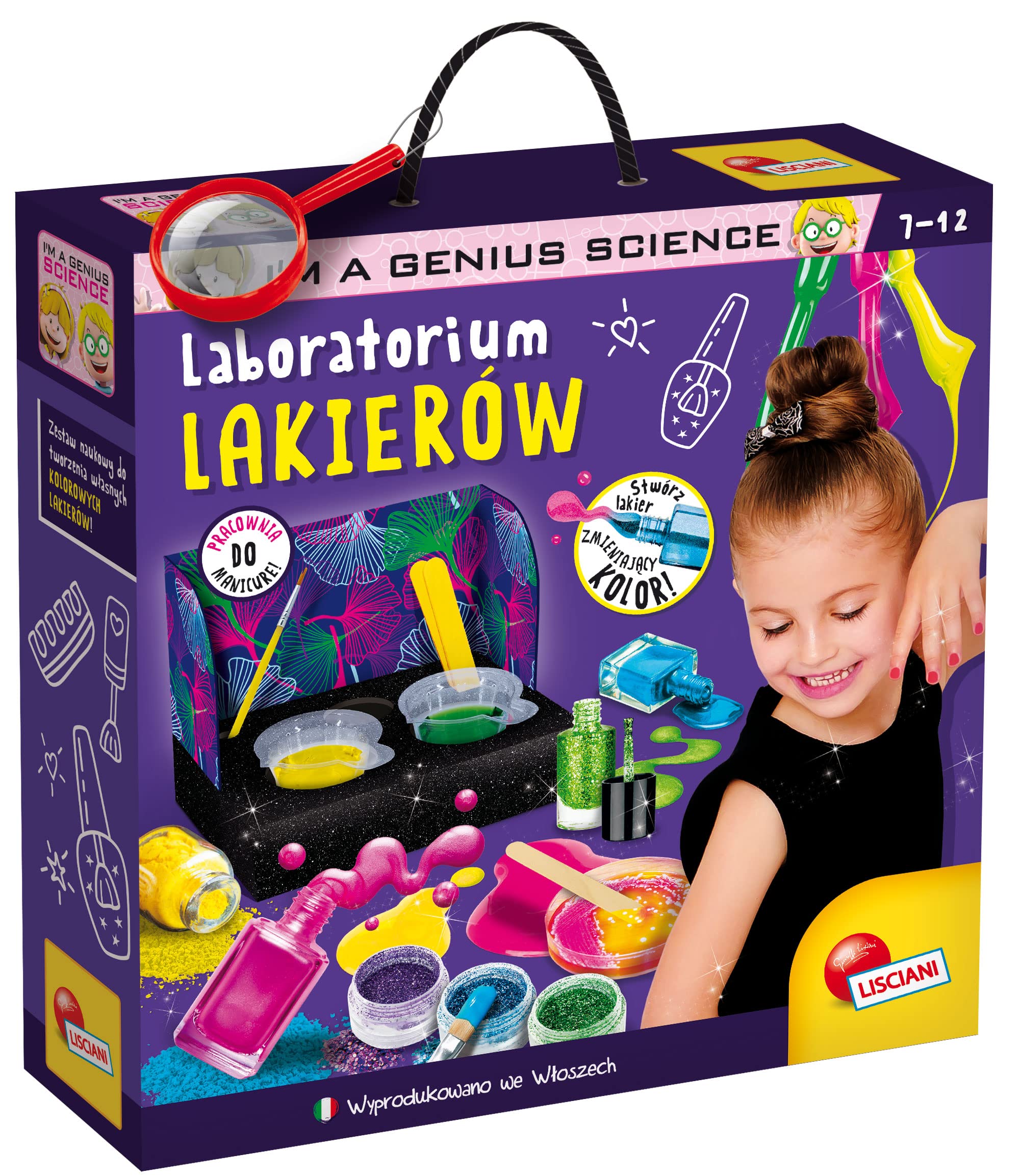 Lisciani – Ich Bin Ein Genie: Die Wissenschaft Des Nagellacks – Set Zum Selbermachen Mit Farbwechselndem Lack, Glitzer, Ab 7 Jahren