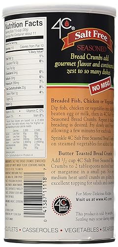 Miniatura 3 de Pan rallado sazonado sin sal 4C, 12 onzas, paquete de 3
