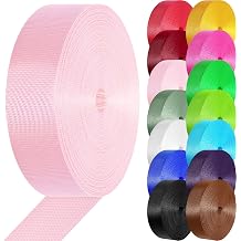 Nylon Webbing 1 inch 1.5 inch Nylon Strap Webbing Straps, 3.3 10 25 50 Yards Webbing Strapping for Bags/Lawn Chair/Climbing Outdoors Crafting DIY Gear Repair