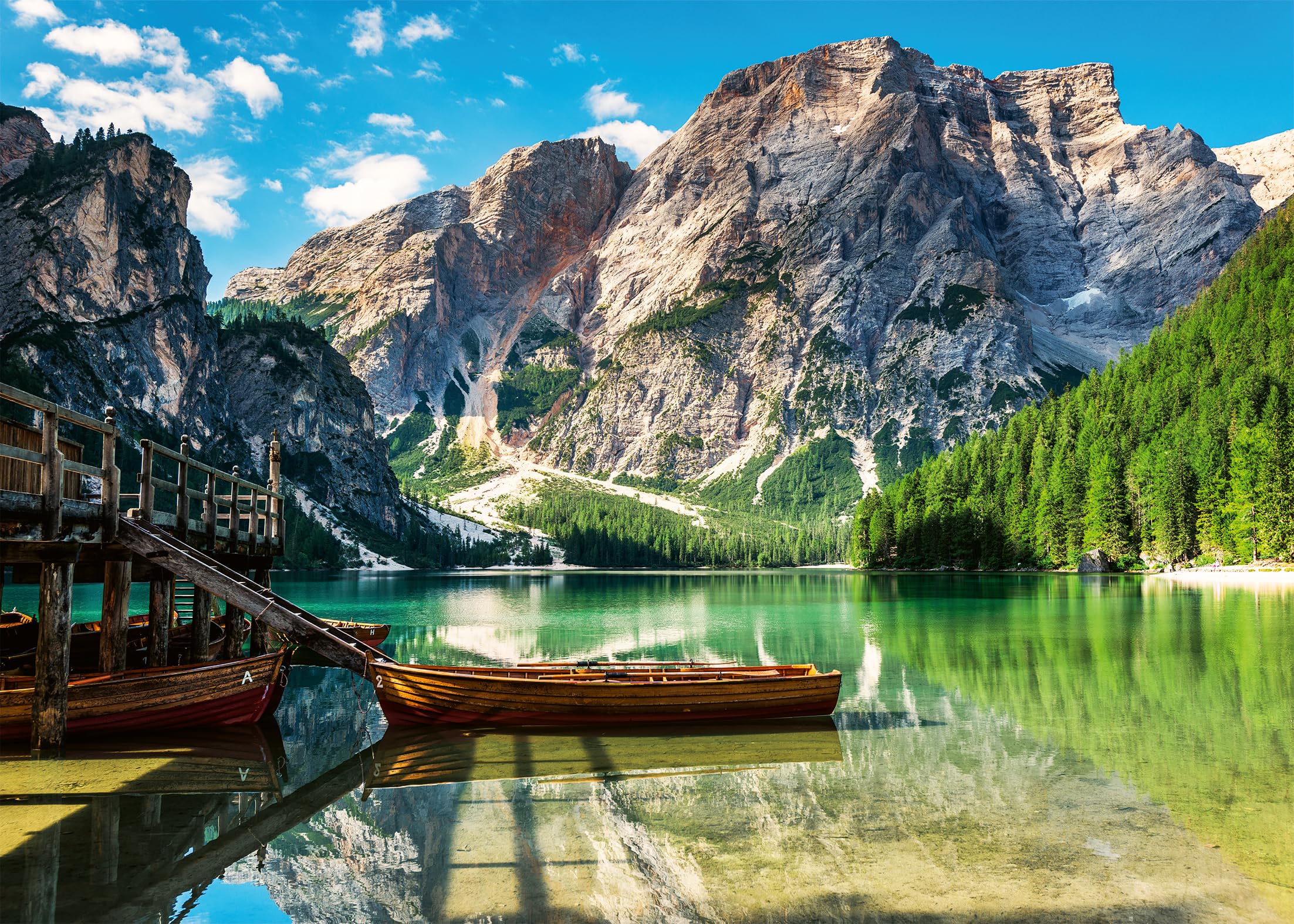 Ravensburger - Puzzle Lago di Braies, 1000 Pezzi, Puzzle Paesaggi per Adulti e Ragazzi, Idea Regalo per Lei o Lui, 70x50 cm, Esclusiva Amazon