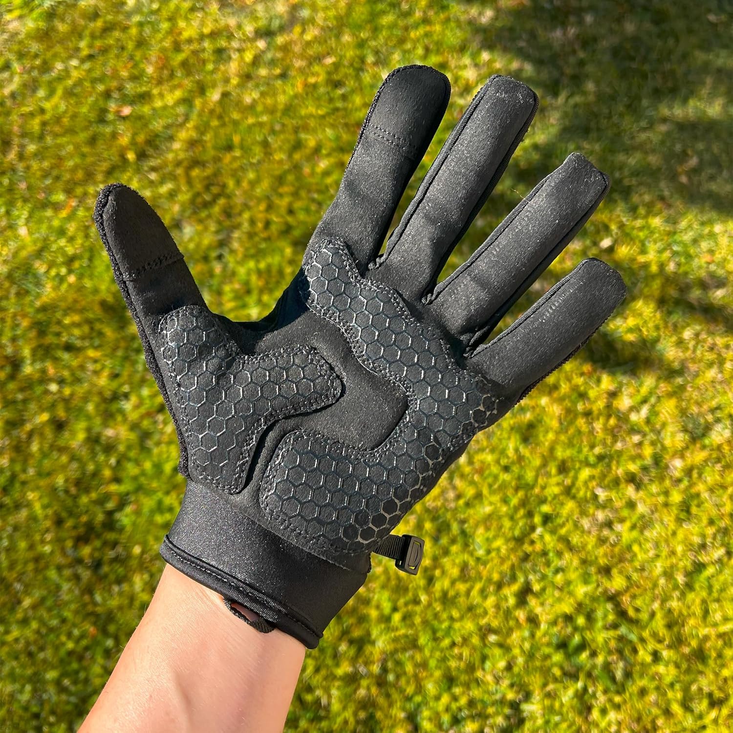 Zoom Urban Gear Full-Finger Riding Gloves – Anti-Slip Shock-Absorbing BMX, MTB, Cycling, Dirt Bike, Motorcycle, 4-Wheeler, Electric Scooter, & Wheelchair Gloves – Touchscreen, Breathable, Protective
