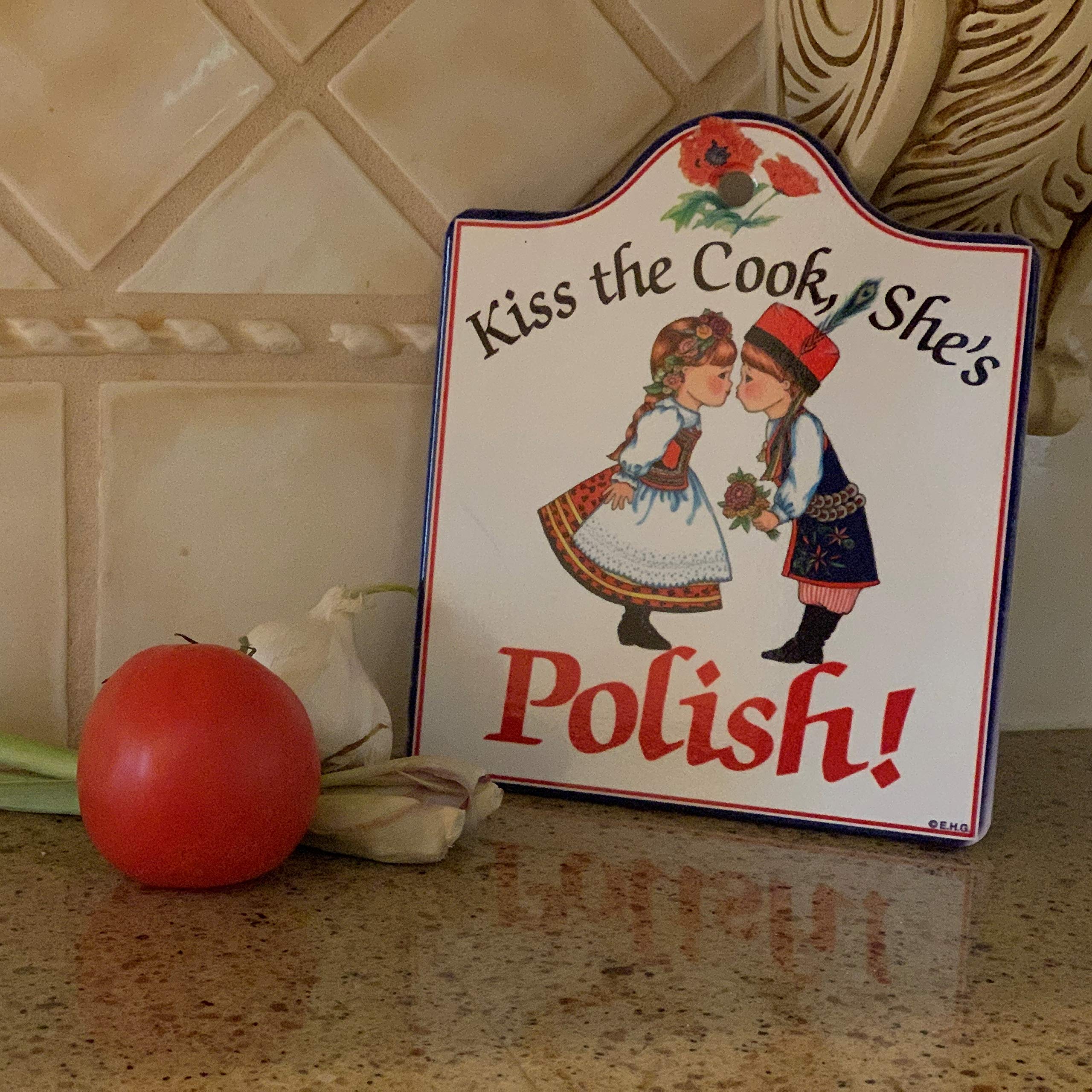 Essence of Europe Gifts Kiss The Cook. She's Polish Cheeseboard