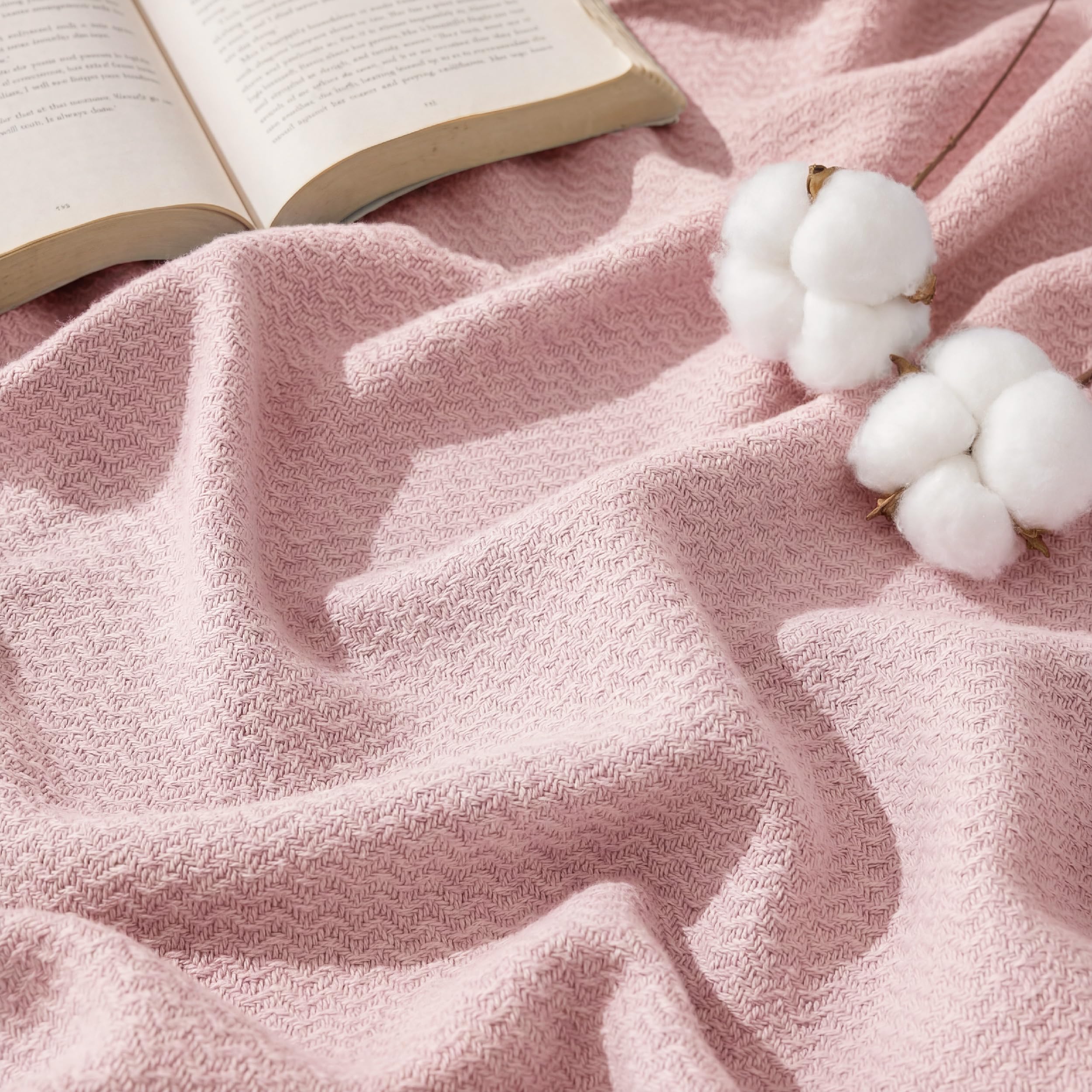 Bedsure GentleSoft 100% Cotton Blanket Queen Size - blankets and throws | Mubboo