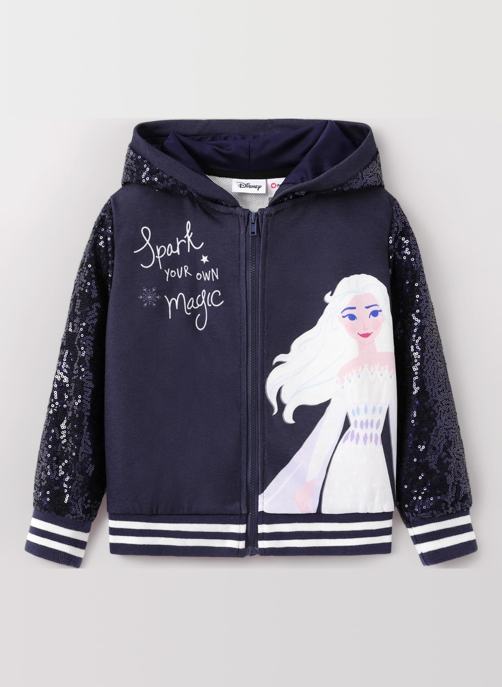 Disney Girl's Elsa Jacket Hooded Sweatshirt