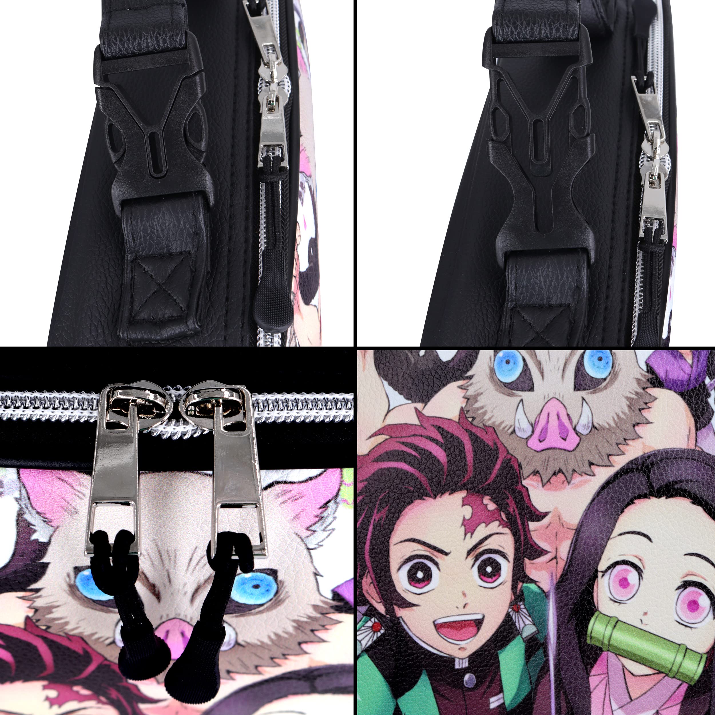 Roffatide Anime Demon Slayer Sac à lunch pour l'école et le travail Boîte à lunch de voyage et de pique-nique Lunch Box Travel Picnic Container