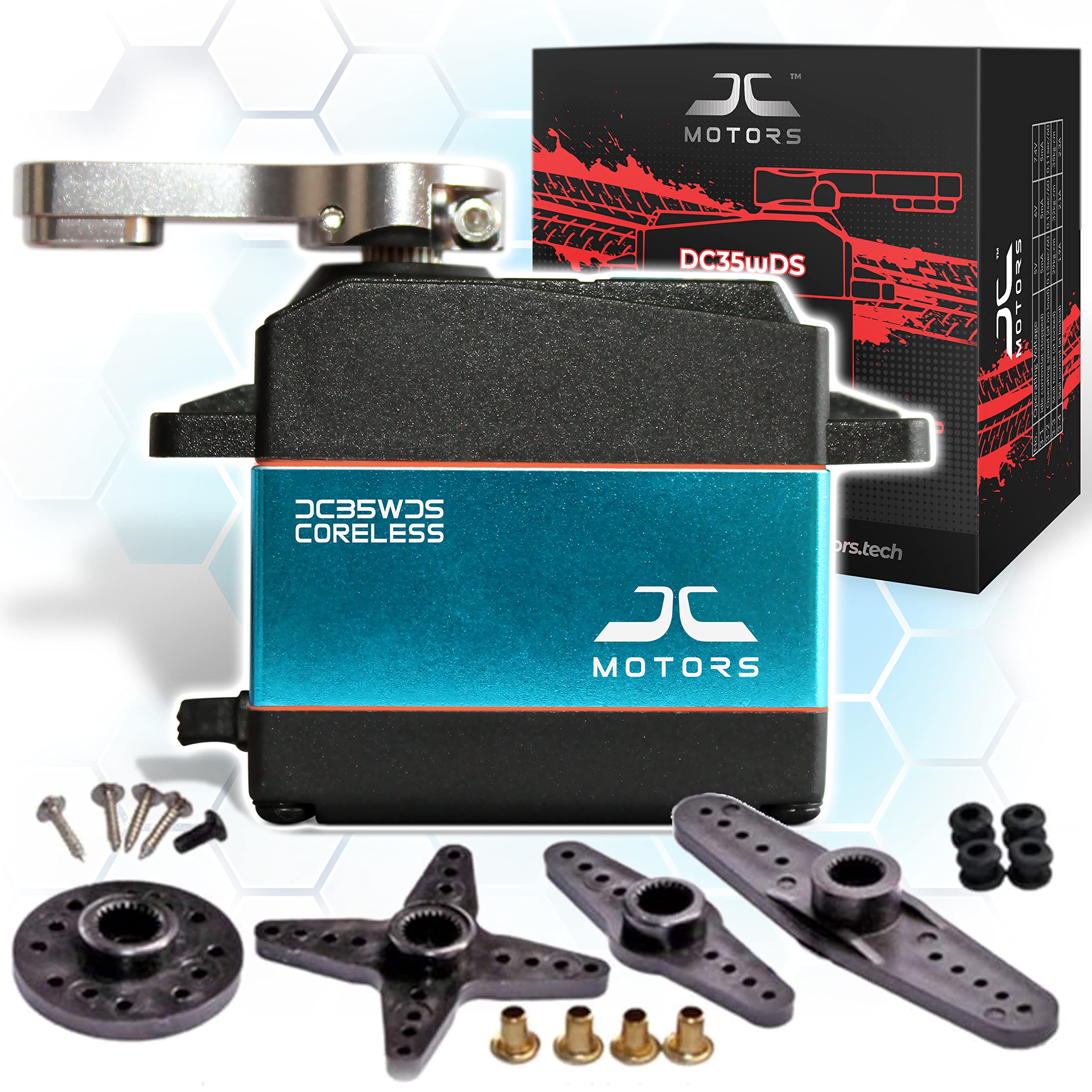 Buy DC Motors DC35wDS High Torque RC Servo Motor w Full Metal Gears