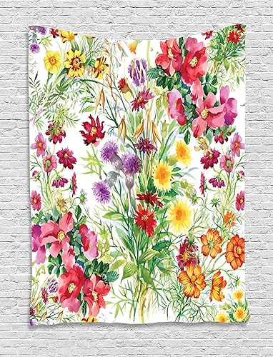 Miniatura 23 de Ambesonne Kraken - Tapiz vikingo con diseño de naves escandinavos de vela en las olas, pantalla retro, colgante de pared para dormitorio, sala de