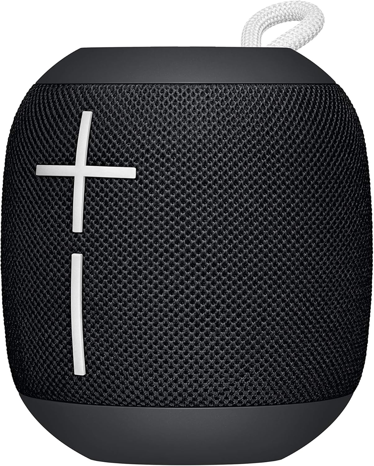 Ultimate Ears WONDERBOOM EXC speaker with large plus and minus volume buttons on the front mesh.