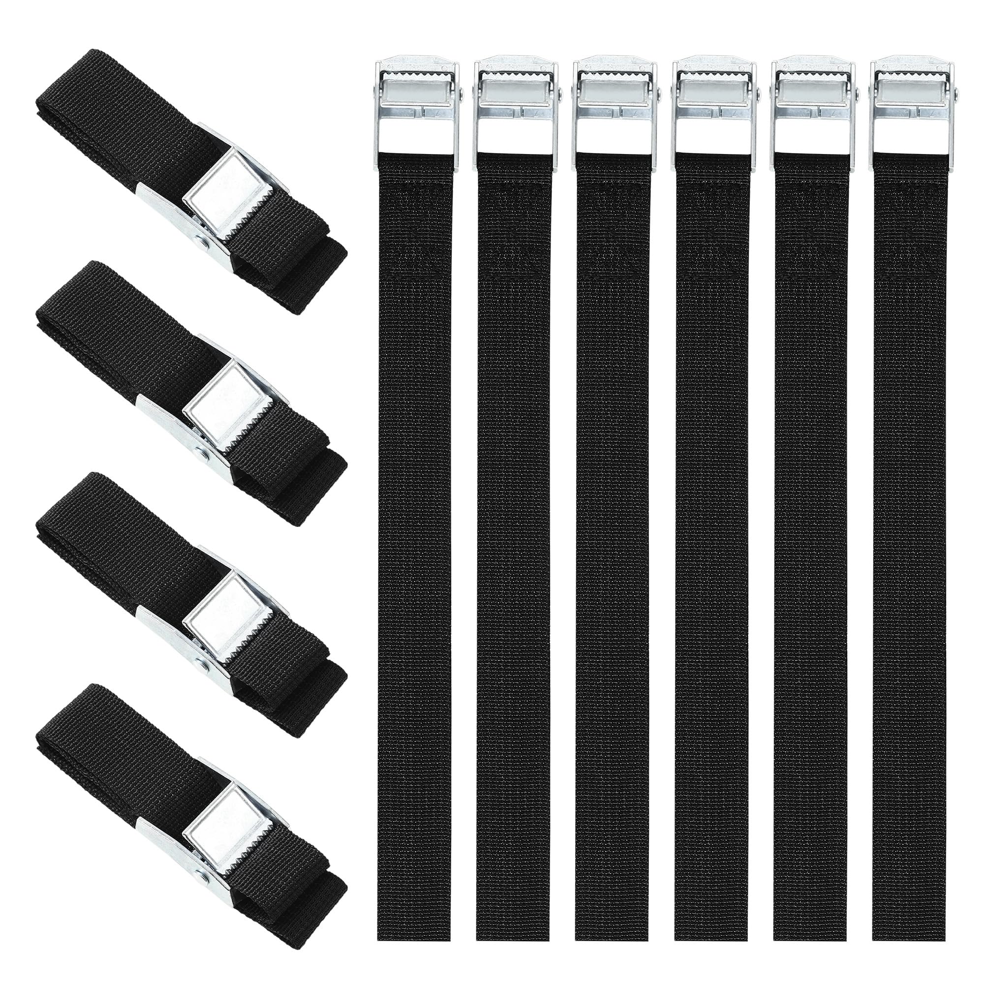 Cinghie Di Fissaggio 25mm X 50cm - 10 Pezzi Con Fibbia A Cricchetto In Zinco - Foto 9