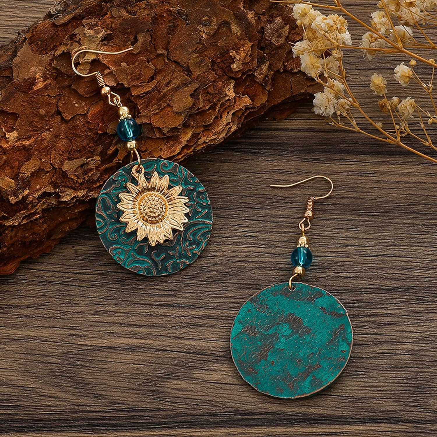 Sunflower Earrings for Women Bee Earrings Yellow Flower Earrings Bohemian Daisy Flower Earrings Cute Elegant Summer Boho Jewelry - Image 6