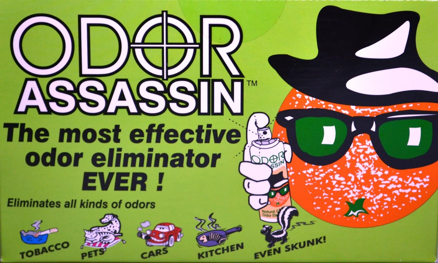 Odor Assassin Odor Control Spray, LEMON & LIME scent, Pack of 3
