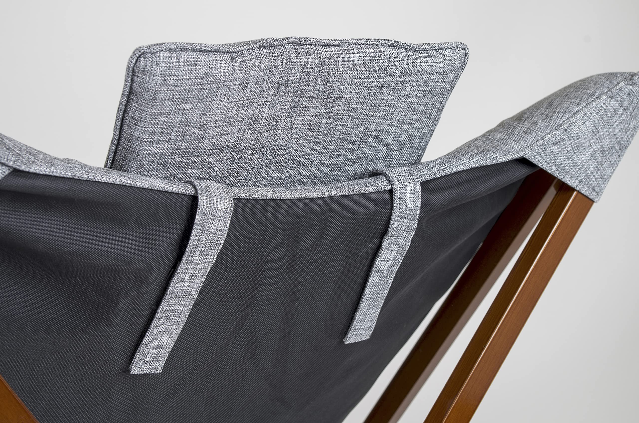 Bo-Camp - Urban Outdoor - Fauteuil Relax - Bloomsbury - L - Polyester Oxford - Gris