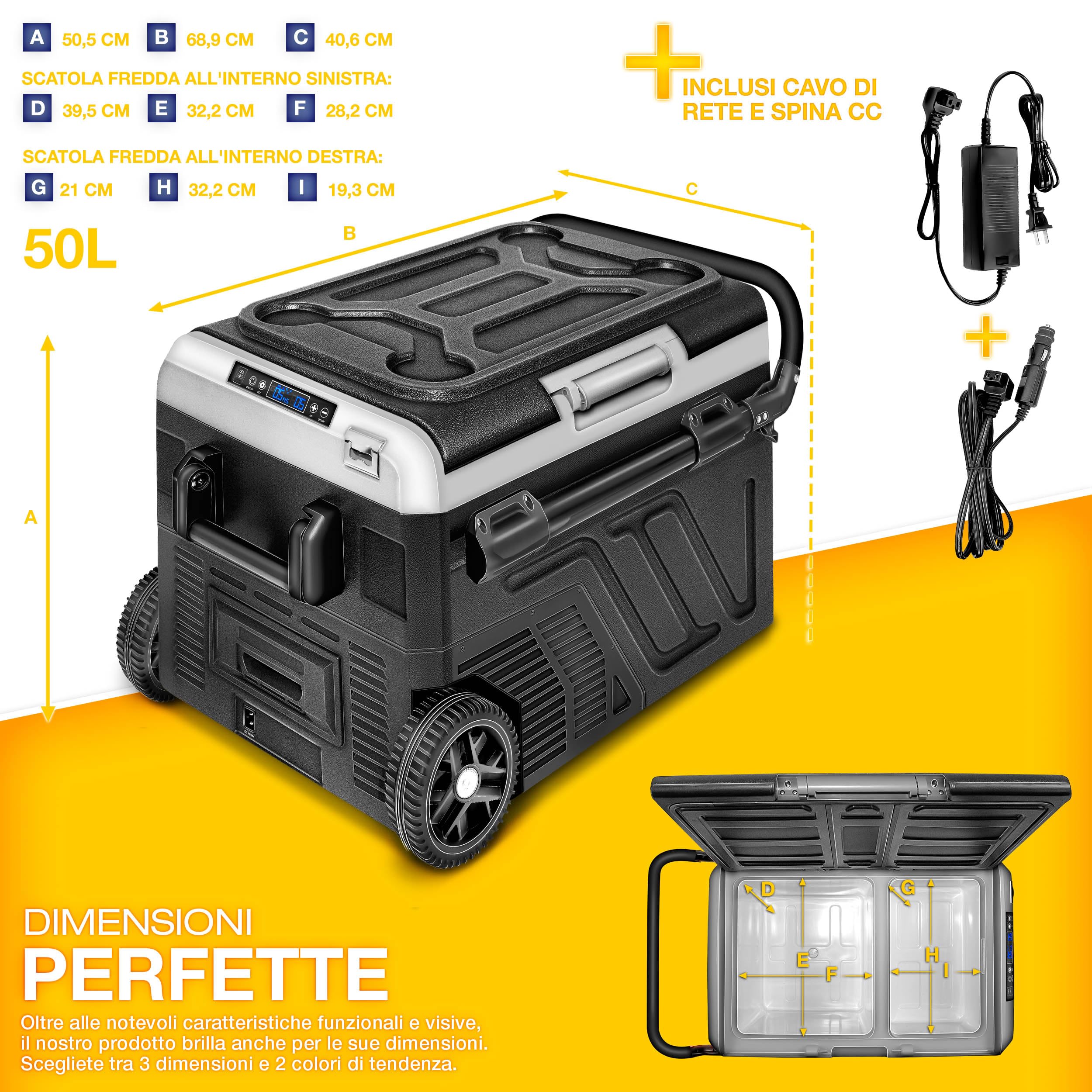 Tillvex Refrigeratore Elettrico 50 Litri WIFI-Controlizzato - Dettaglio