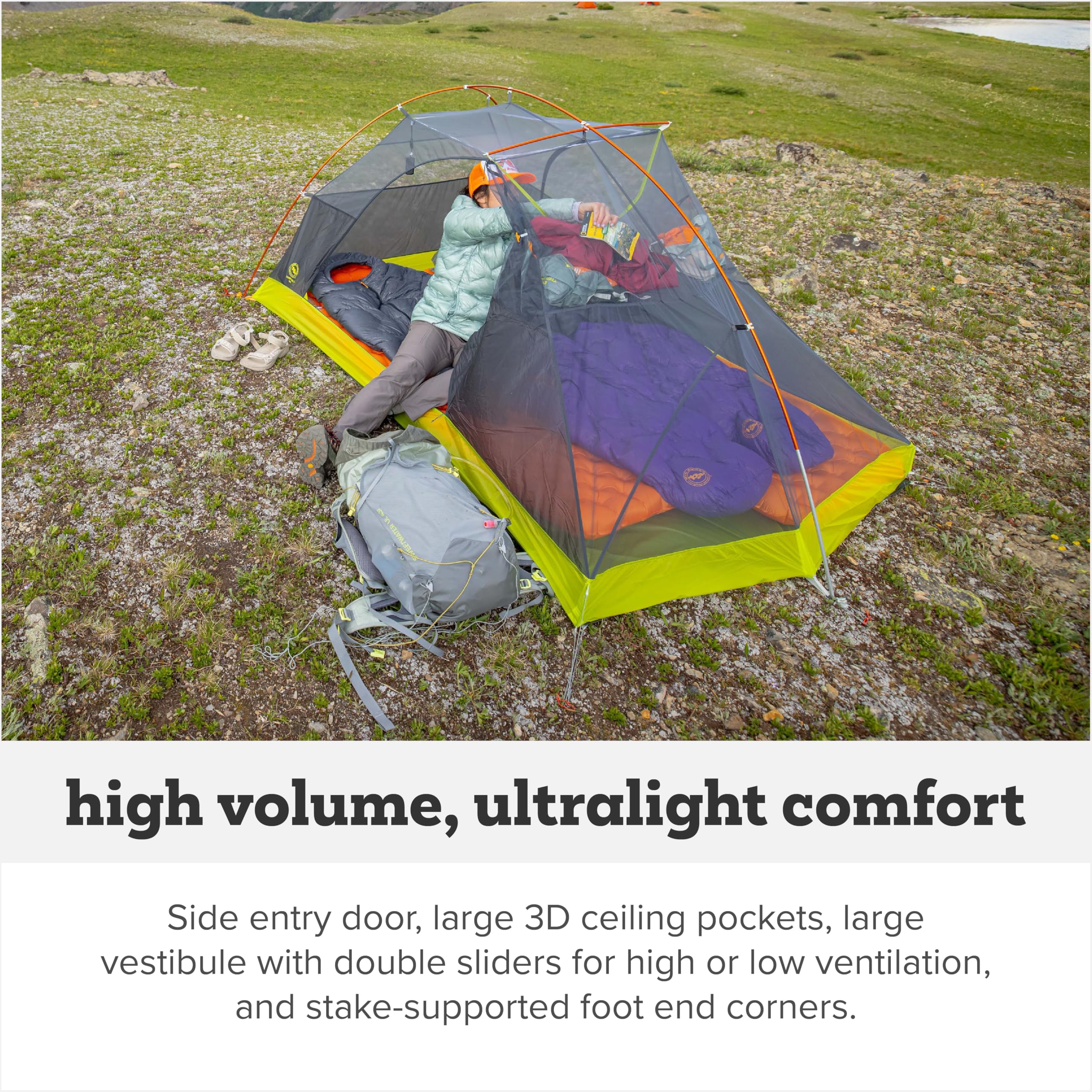 Amazon.com: Big Agnes Tiger Wall UL - Backpacking Tent, 3 Season