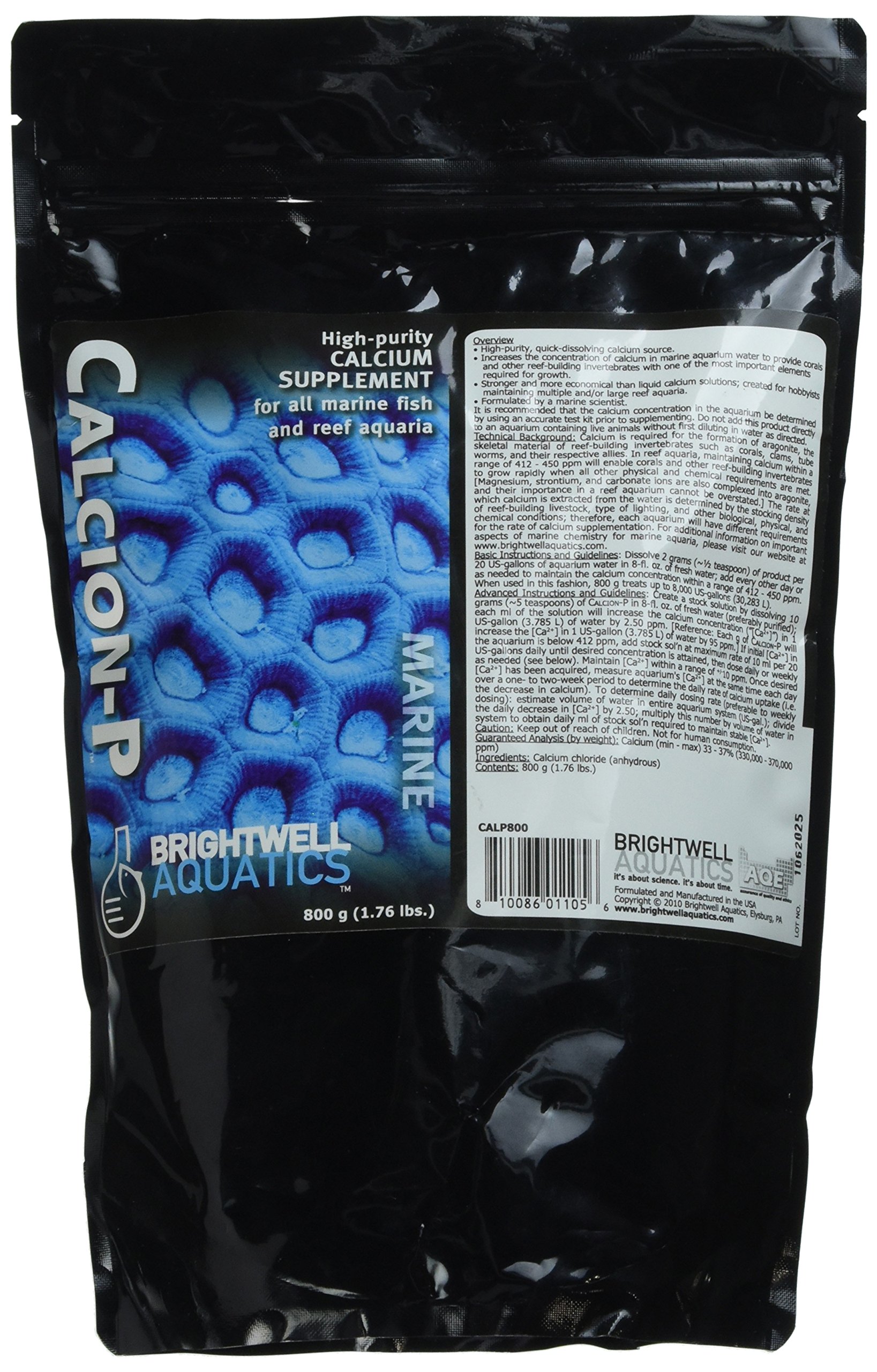 ABACALP800 Calcion Dry Salt Water Conditioners for Aquarium, 1.7-Pound, 800-g (162023)
