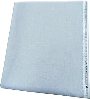 raymond fabrics Raymond Poly-Cotton Shirt Fabric (2.5 meters, All Weather Fabric, Unstitched, Blue Self)-picture-16