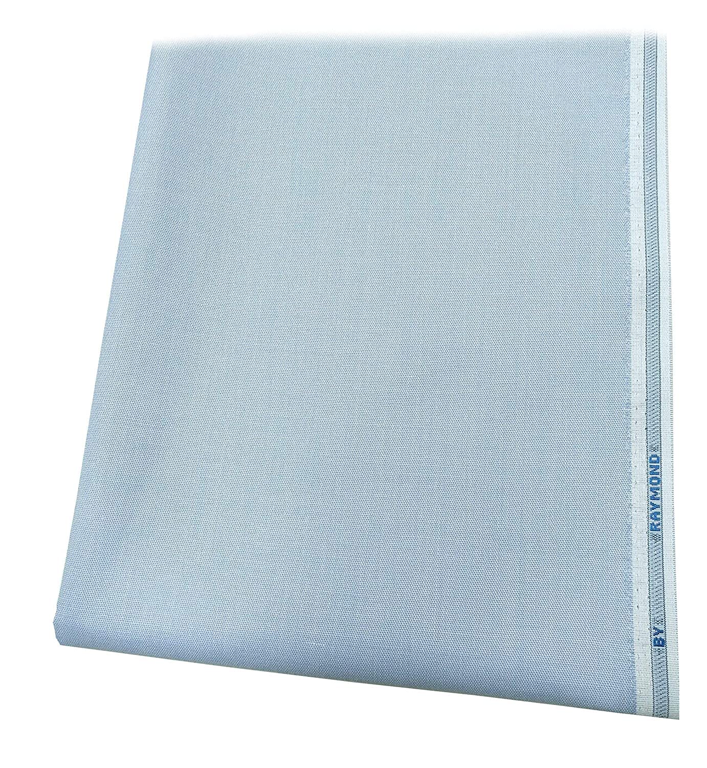 Raymond Poly-Cotton Shirt Fabric (2.5 meters, All Weather Fabric, Unstitched, Blue Self)-image-37