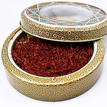 Intense Delish Premium Saffron/ Zaffron 5 GMS Threads, Pure Red Saffron Spice Threads I For Culinary Use Such as Tea, Paella Rice, Risotto, Tachin, Basmati, Rice I Grade A+, Highest Grade Saffron I by Intense Delish