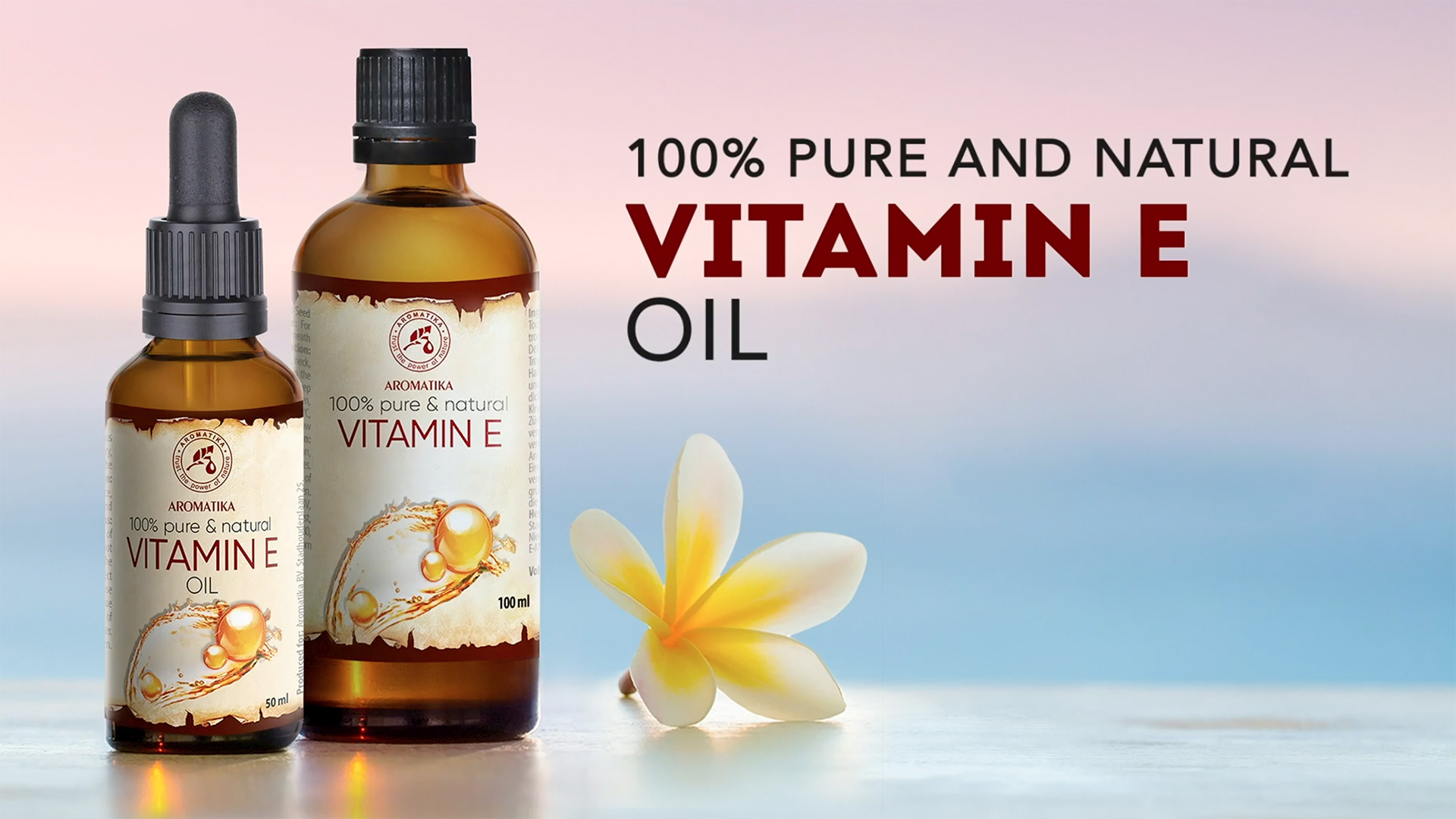 Bio Vitamin E Öl 100 Ml – Für Anti-Aging, Narben & Trockene Haut, Mit Gua Sha Werkzeug, Natürliches Körperöl