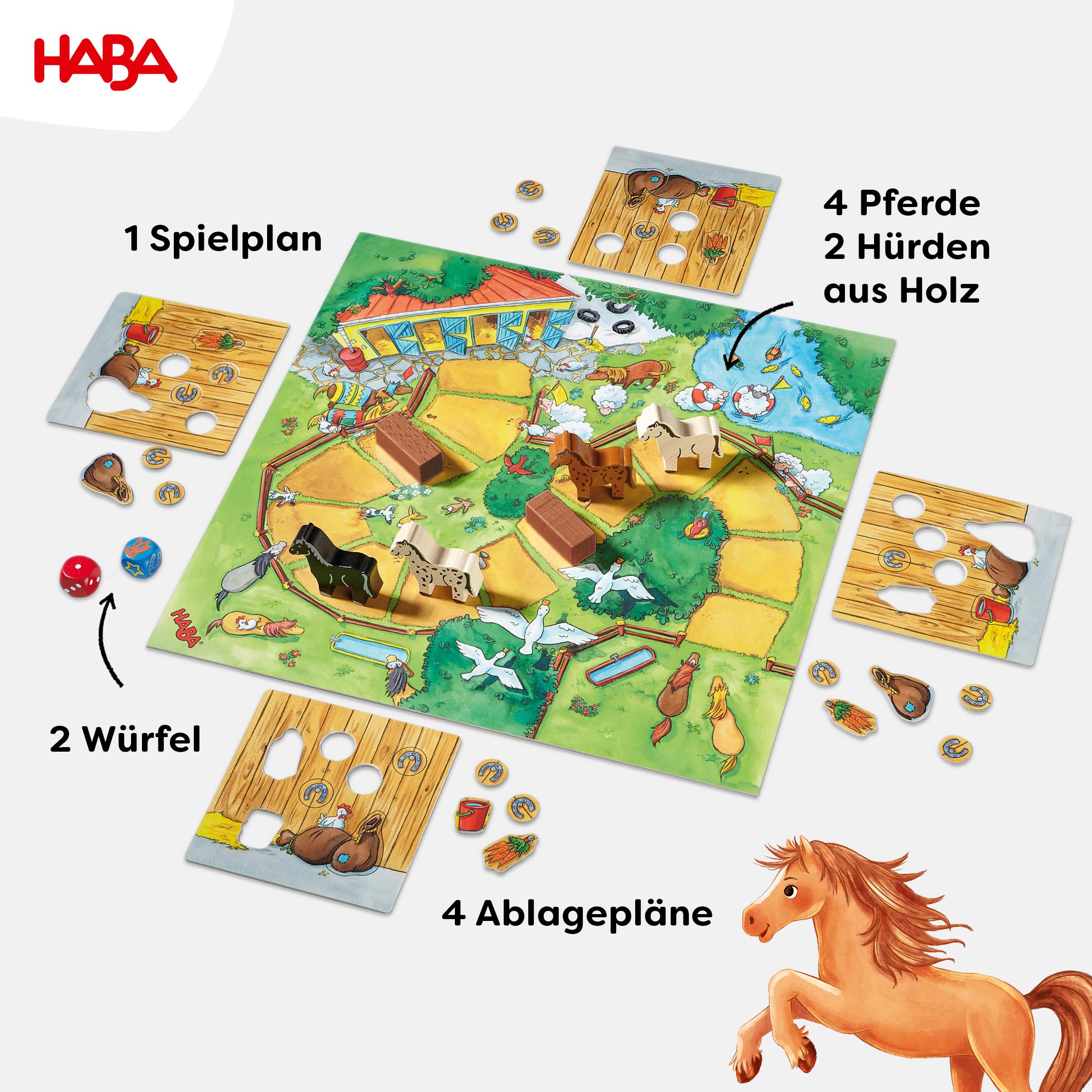 HABA 305272 Jump Around Frogs A Colourful Dice And Hopping Game