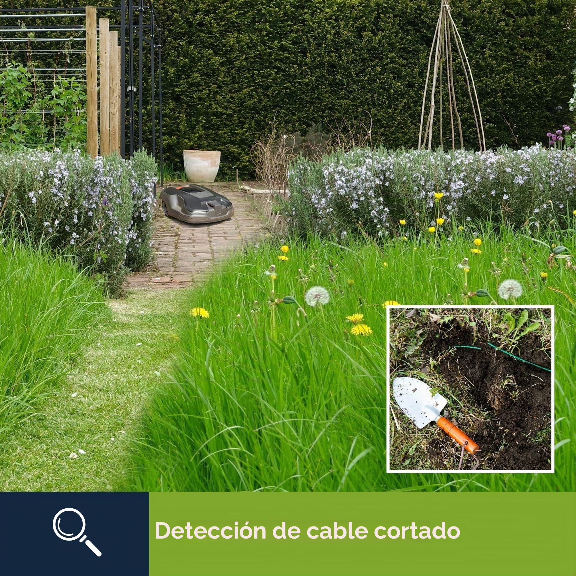 Velleman Localizador de cables y probador de cables con generador de tono para detectar interrupciones de alambre, cable perimetral para todas las cortadoras de césped robot, cableado eléctrico y