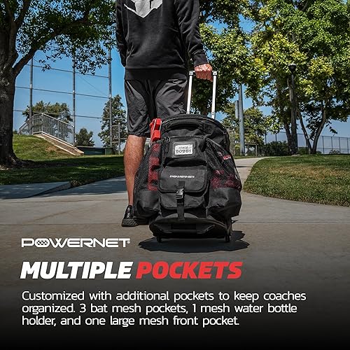 Miniatura 7 de PowerNet Baseball Softball Coaching Bucket Caddy Cover, Multiple Pockets Carry Gameday Essentials, 3 Styles for 6 Gallon Bucket Organization