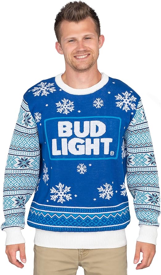 ugly christmas sweater bud light