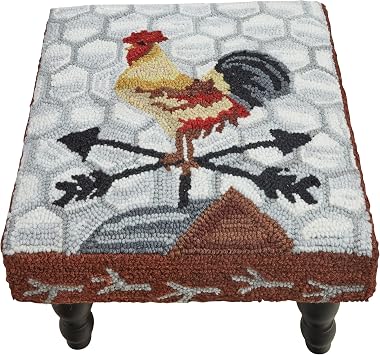 Park Designs Break Of Day Rooster Hooked Stool - Thumbnail 4