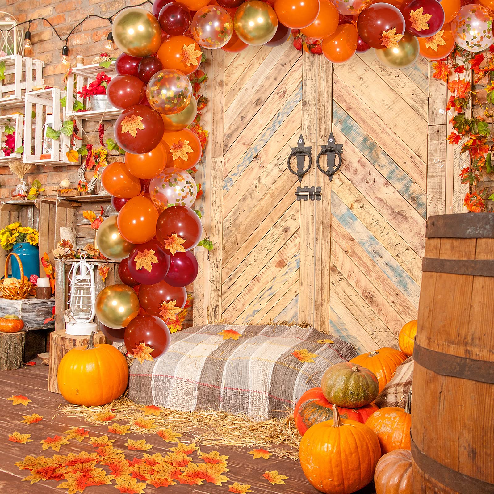 163-Piece Fall Balloon Arch Decorating Kit - Perfect For Thanksgiving, Halloween & Autumn Parties - View #7