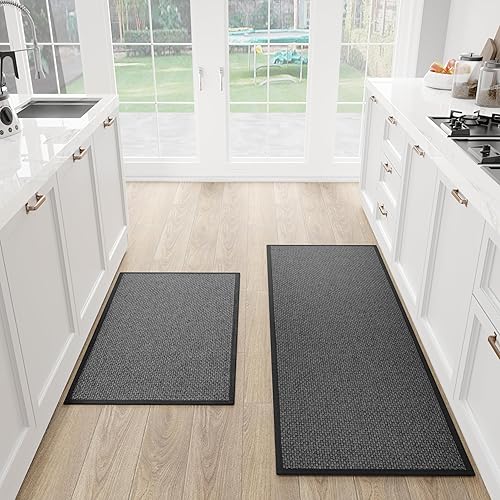 Miniatura 27 de Tapete de Cocina 1 PCS, Alfombras Acolchadas Antideslizantes para Piso de Cocina, Tapete Corredor Absorbente de Comodidad para Estar de Pie Lavable