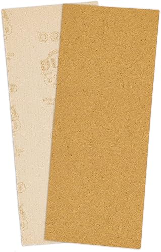 Miniatura 3 de Dura-Gold Hojas de papel de lija dorado de 13 hojas, grano 60 (caja de 16)  3-23 x 9 pulgadas, soporte de gancho y bucle de tamaño de 3-23 x 9