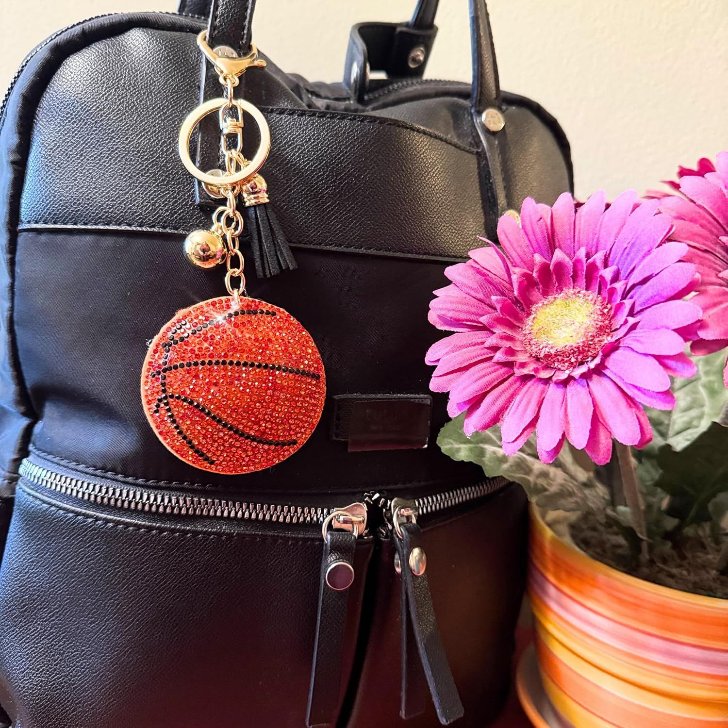 Popfizzy Rhinestone Keychains for Women and Girls, Bling Bag Charm, Sparkle Purse Charm, Backpack Charms, Gifts for Women image 2