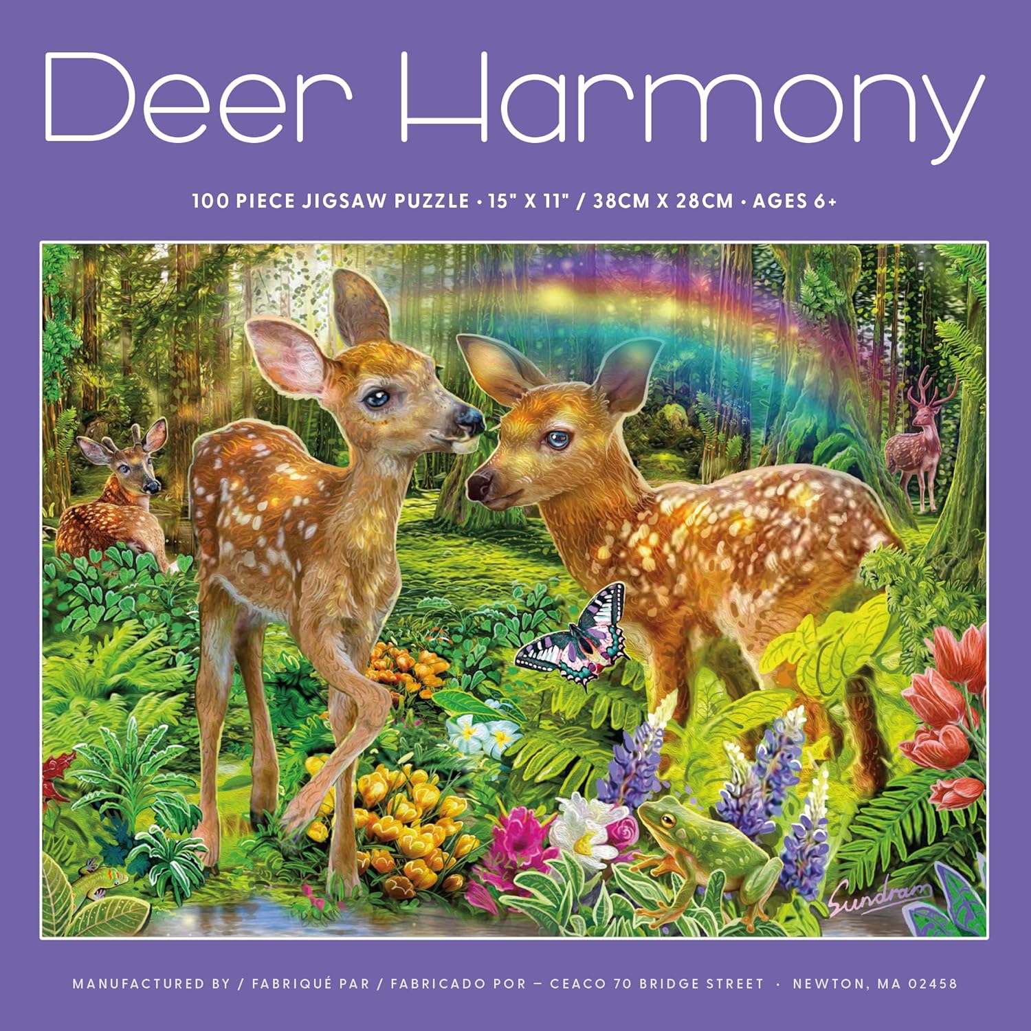Ceaco - Deer Harmony - 100 Piece Jigsaw Puzzle