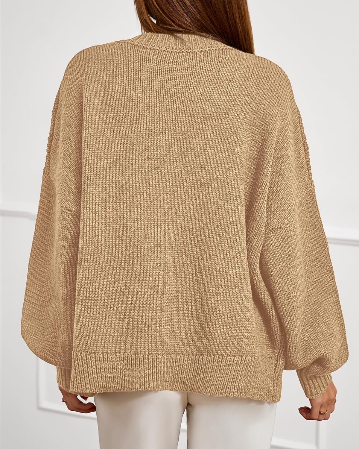 BTFBM Chunky Cardigan Sweaters for Women Fall Fashion 2025 Button Long Sleeve Loose Cable Knit Winter Coats Outerwear - Image 3