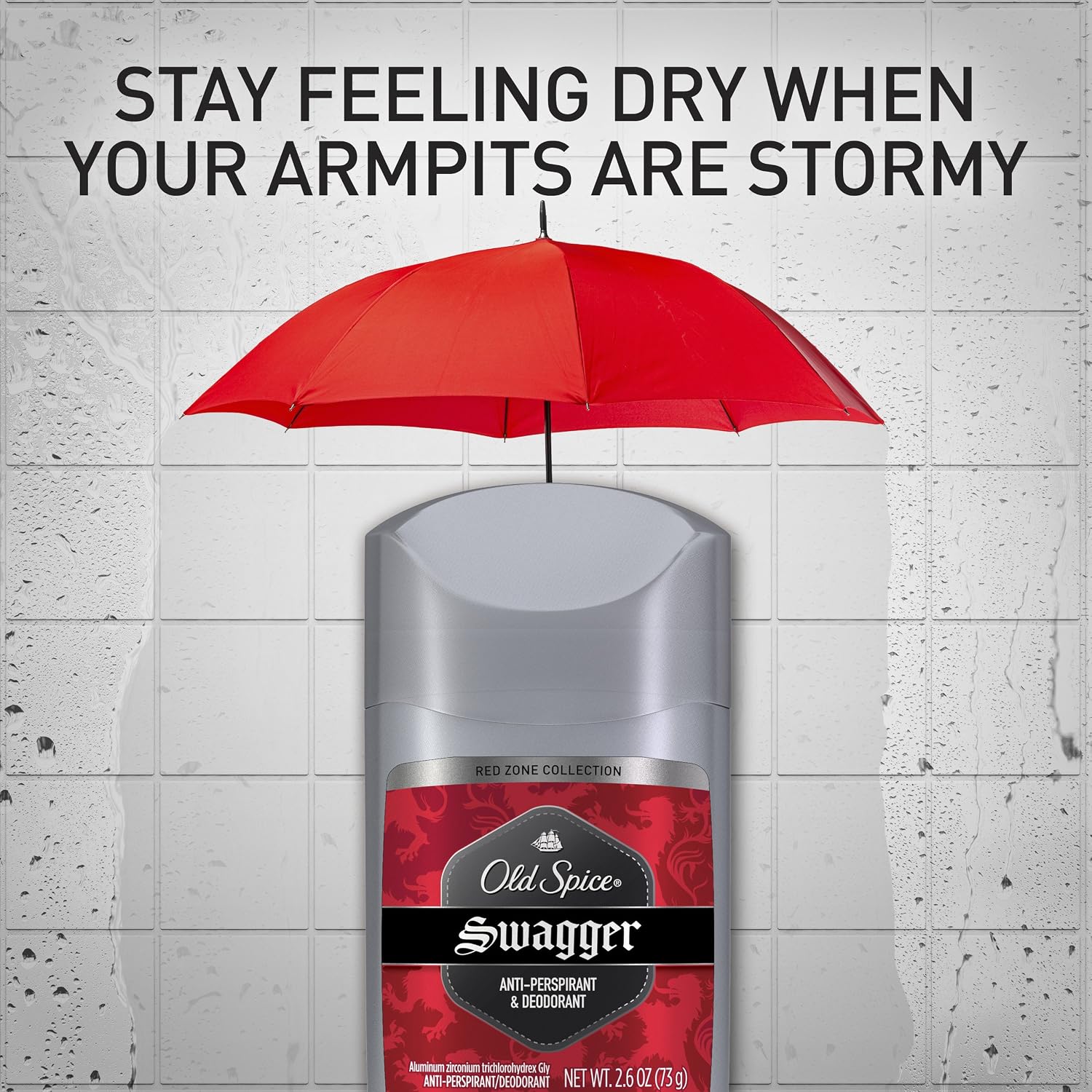 Old Spice Red Zone Swagger Antiperspirant and Deodorant, 0.5 Ounce (pack Of 24)