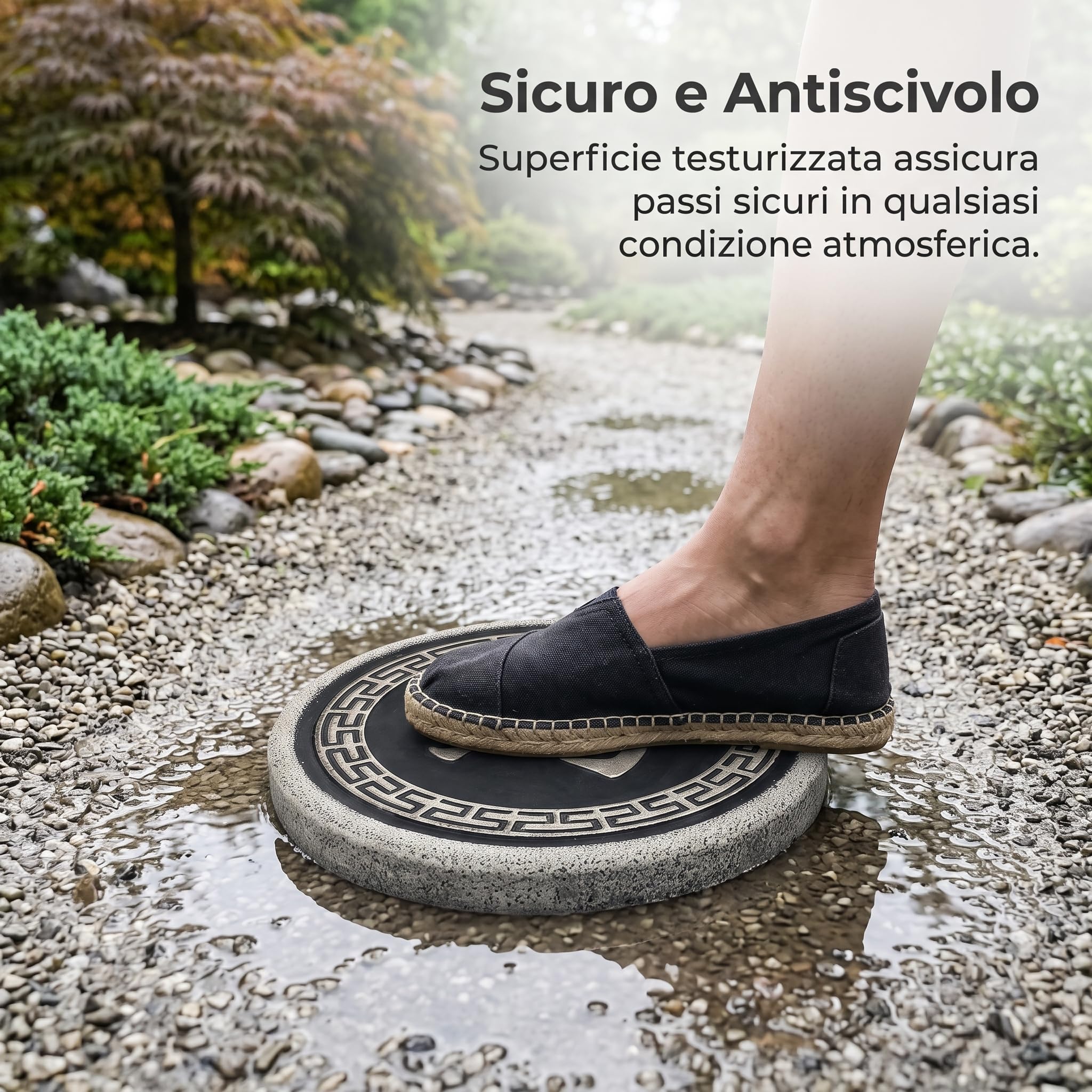 Pietra da Calpestio Scacchi Cinesi, Cavallo - Taglia Media | composito resistente, sign scacchi cinesi, superficie antiscivolo, per giardino, cemento, per patio