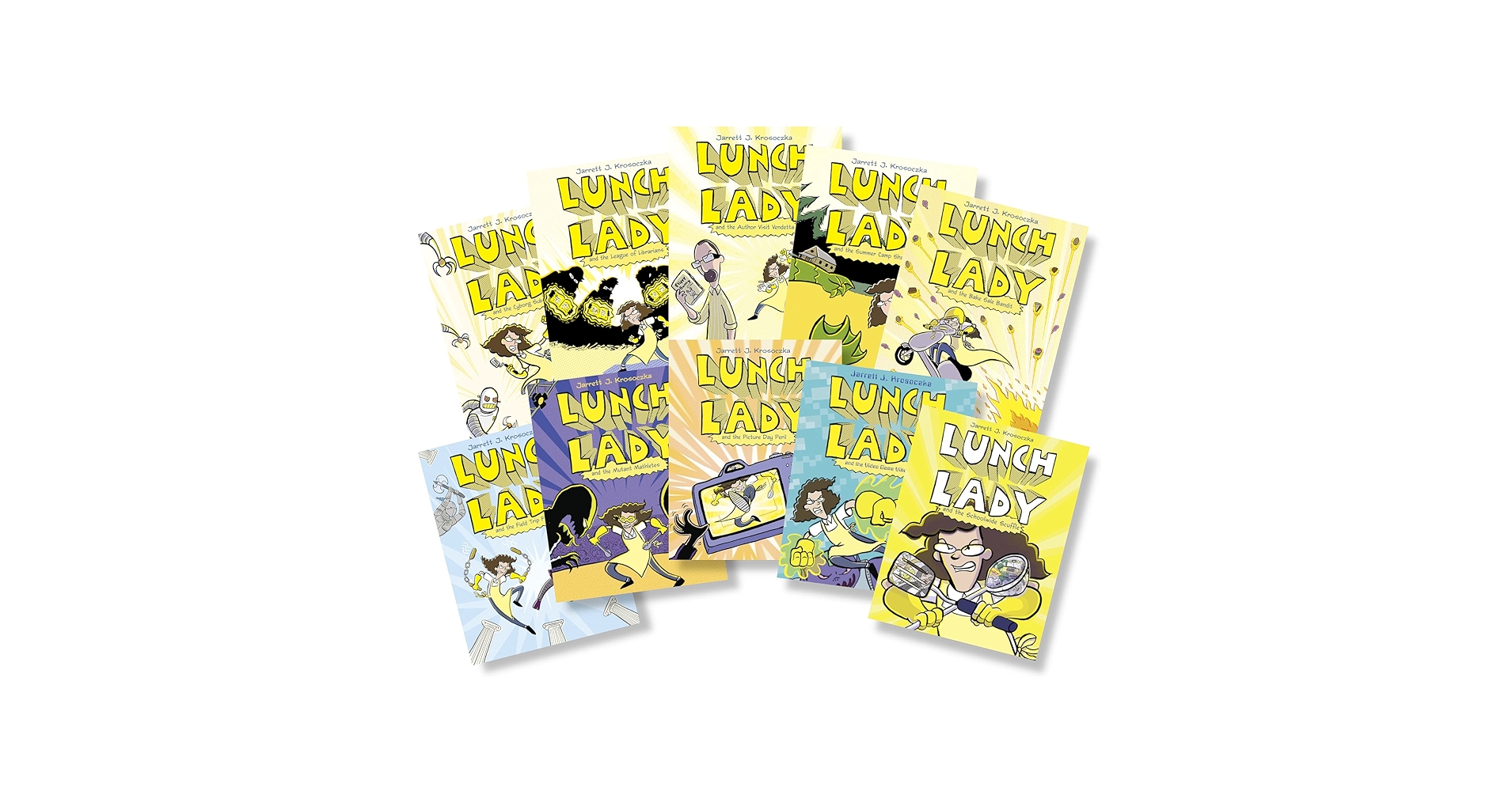 Lunch Lady 10 Book Paperback Collection: Jarrett Krosoczka