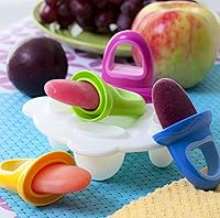 Vista 7 de Nuby Garden Fresh Fruitsicle Frozen Pop Bandeja, multicolor 1set 4 manijas