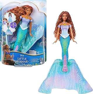 Mattel Disney Princess Toys, The Little Mermaid Transforming Ariel Fashion Doll, Switch from Human to Mermaid, Inspired by...