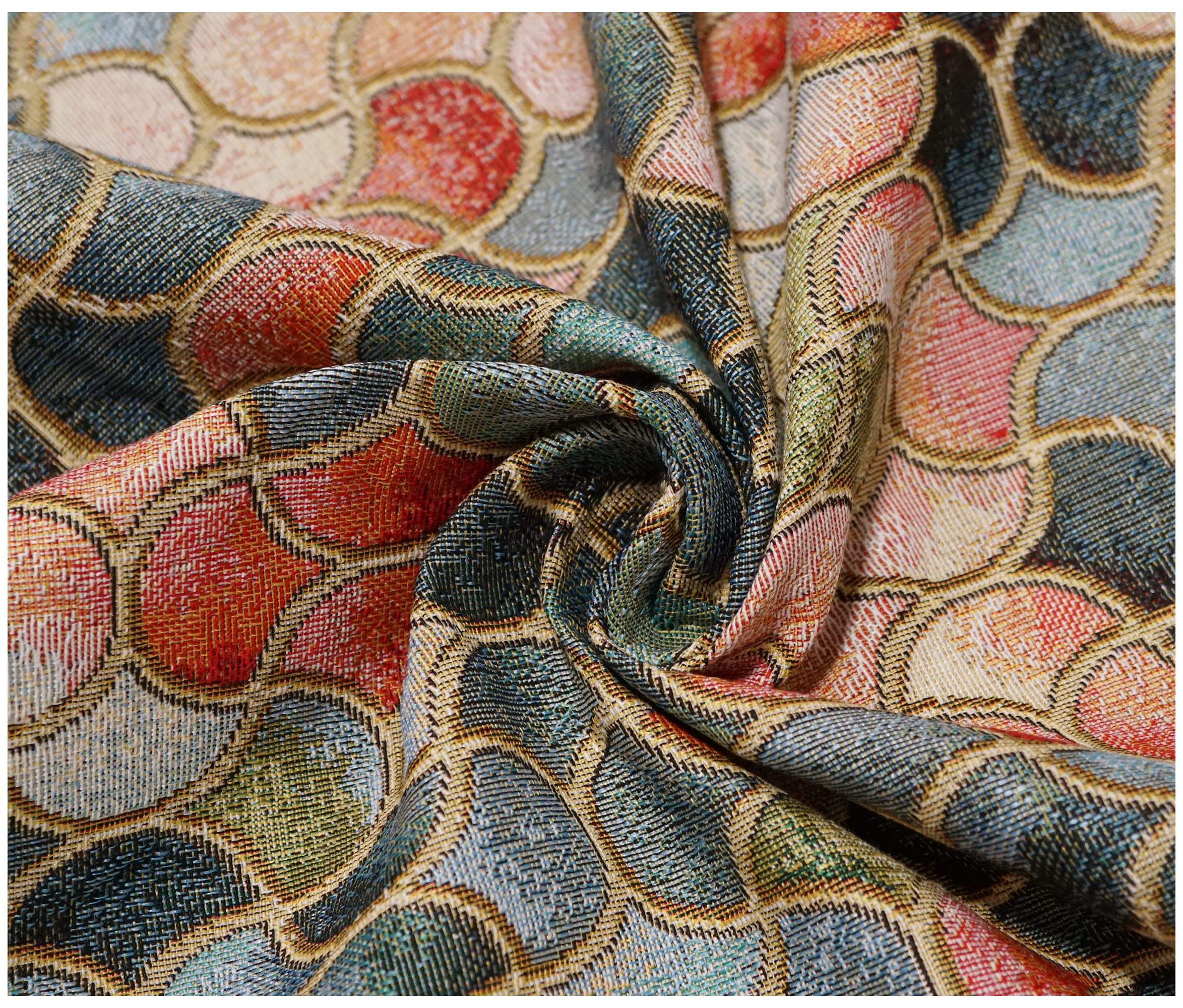 Thefabrictrade Dali Luxury Tapestry Woven Curtain Upholstery Fabric Sofa Cushion Durable Material (300 X 140Cm, )